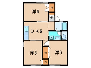 コ－トユ－トピアＡの物件間取画像